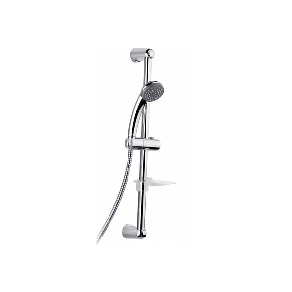 BARRE DE DOUCHE CHROMÉ AVEC FLEXIBLE 1.5M ET DOUCHETTE SOPAL