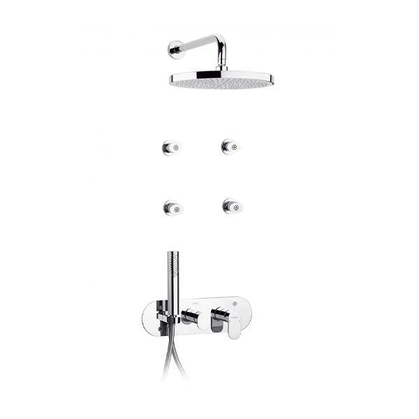 KIT MITIGEUR DE DOUCHE ENCASTRÉ HYDROMASSAGE SFAX SOPAL