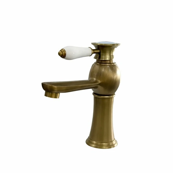 MÉLANGEUR DE LAVABO ARTISTIQUE CERAMIQUE BLANC