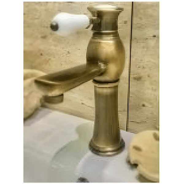 MÉLANGEUR DE LAVABO ARTISTIQUE CERAMIQUE BLANC