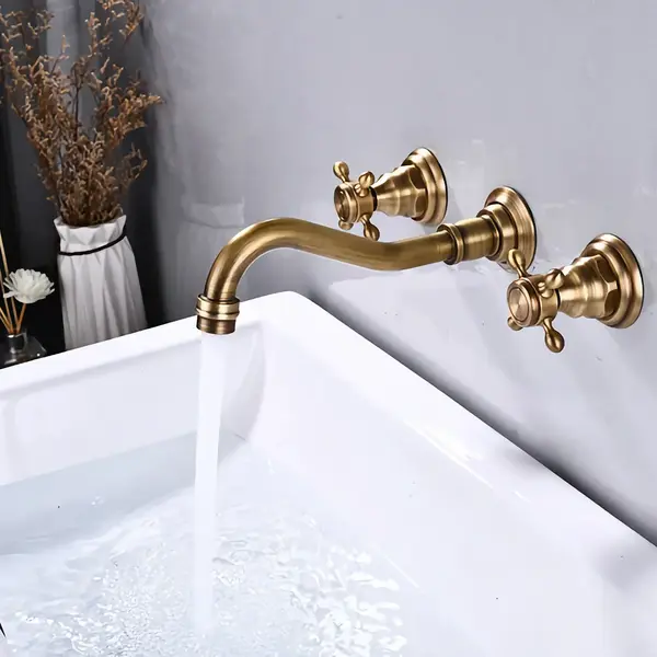 MÉLANGEUR DE LAVABO MURAL ENCASTRÉ ARTISTIQUE