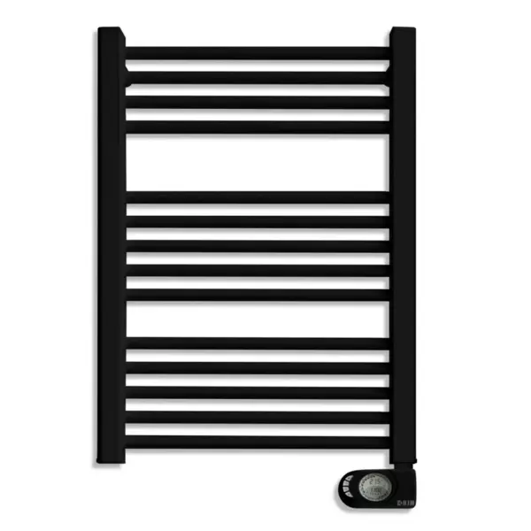 SÈCHE SERVIETTES ÉLECTRIQUE AVEC THERMOSTAT 500W 785*505 NOIR HJM