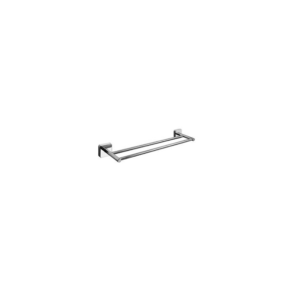 PORTE SERVIETTE DOUBLE 60CM CHROME QUATTRO