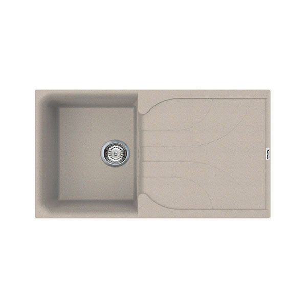 ÉVIER 1 BACS 86 CM BEIGE  FOCUS GRANITECK