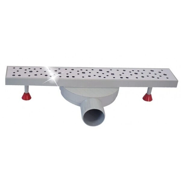 CANIVEAU DE DOUCHE INOX-SLIM ORIENTABLE 40 CM  BUBBLE EJIM