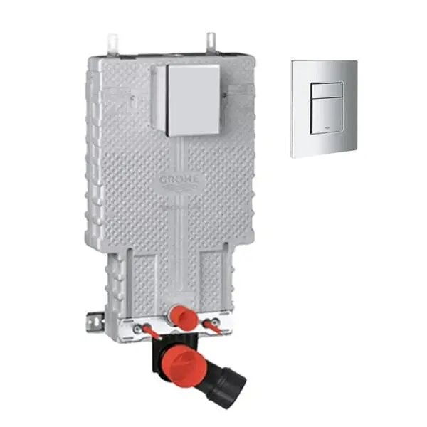 CHASSE ENCASTRÉ + PLAQUE DE COMMANDE GROHE