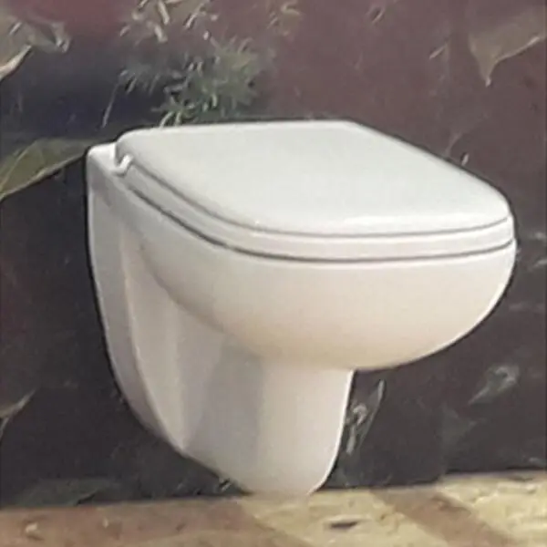 CUVETTE SUSPENDUE + ABATTANT SIMPLE – EMERAUDE – IDEAL SANITAIRE