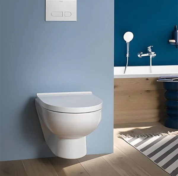 CUVETTE SUSPENDUE + ABATTANT SOFT – DURASTYLE RIMLESS