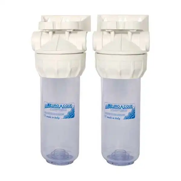 FILTRE DOUBLE 3/4" AVEC  CARTOUCHE EURO ACQUE