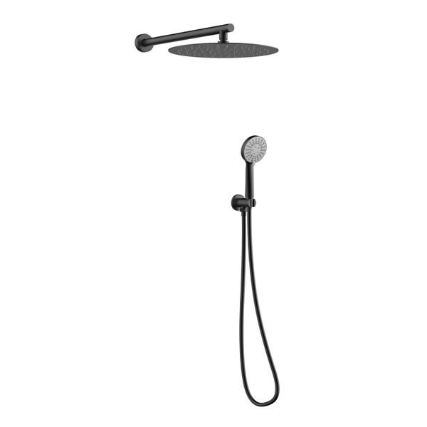 KIT DE DOUCHE ENCASTRÉ ROND NOIR MAT SAP