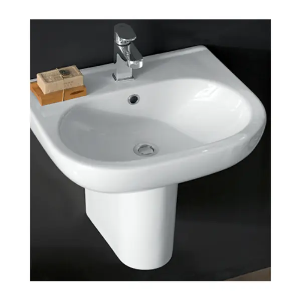 LAVABO 55 CM BLANC GEMME – IDÉAL SANITAIRE