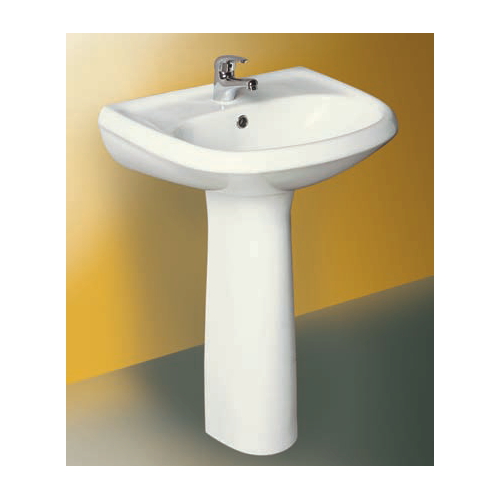 LAVABO 55CM BLANC TURQUOISE IDEAL SANITAIRE
