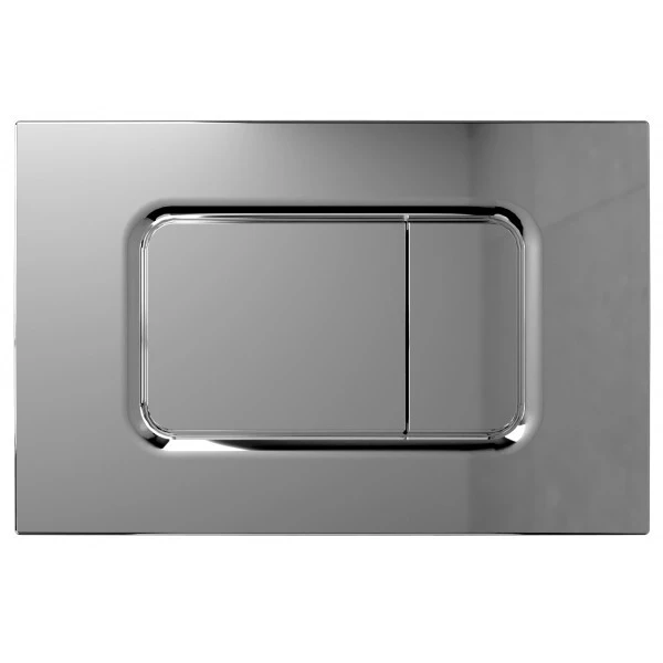 PLAQUE DE DÉCLENCHEMENT RECTANGULAIRE CHROMÉ SOPAL