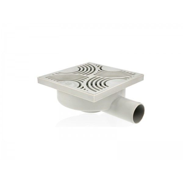 SIPHON DE SOL GRILLE PLASTIQUE 15X15 SOPAL