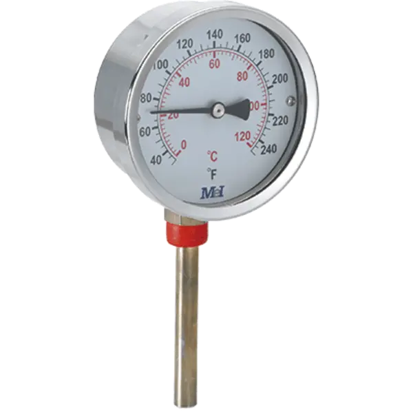 THERMOMÈTRE VERTICAL D80-120 LONGUEUR 100 MEL