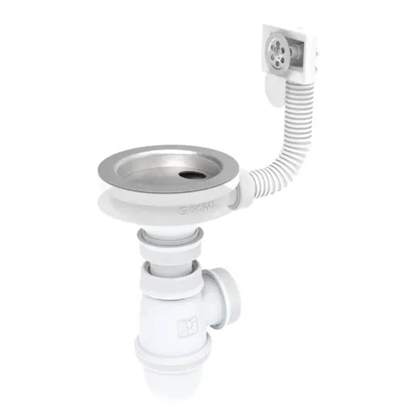 VIDAGE EVIER INOX MONO-BAC AVEC TROP-PLEIN SOPAL