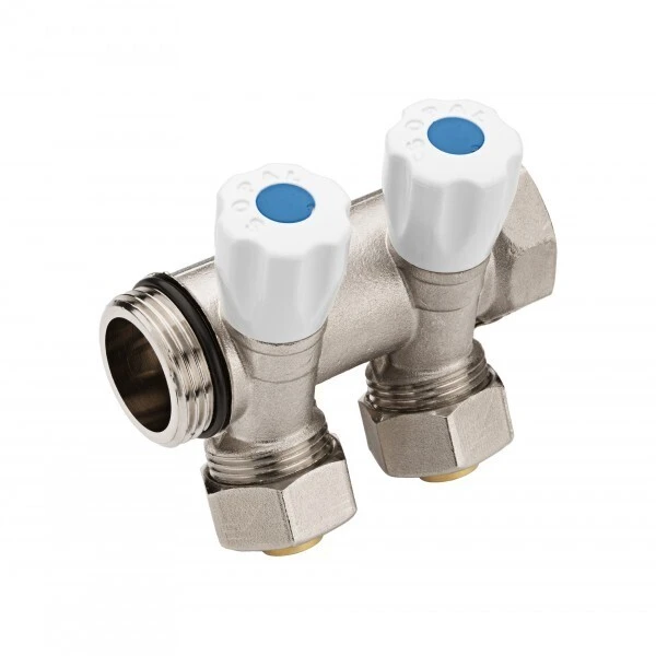 COLLECTEUR INCLINÉ 2  VOIES  20/27 E36 PEX16 BLEU SOPAL