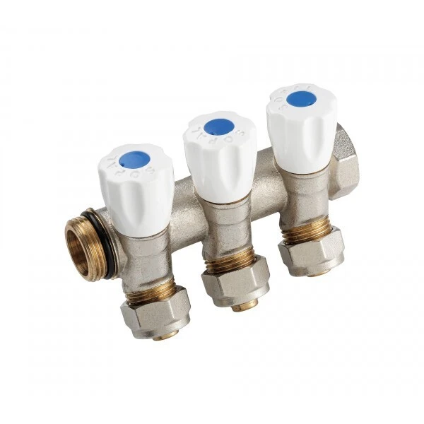 COLLECTEUR INCLINÉ 3  VOIES  20/27 E36 PEX16 BLEU SOPAL