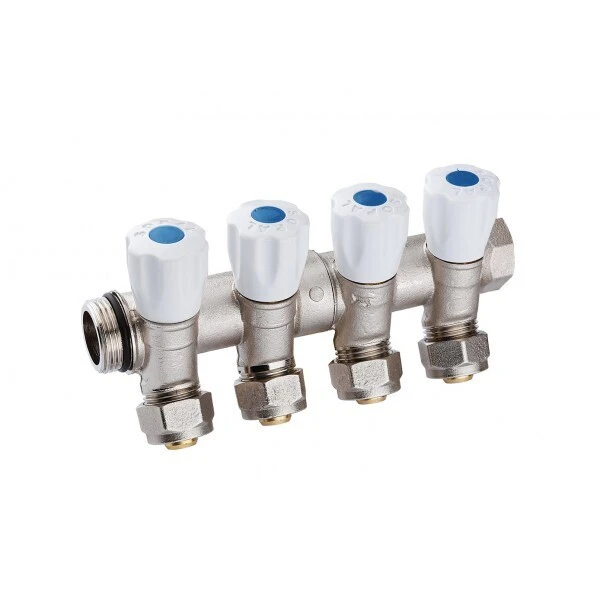 COLLECTEUR INCLINÉ 4  VOIES 20/27 E36 PEX16 BLEU SOPAL