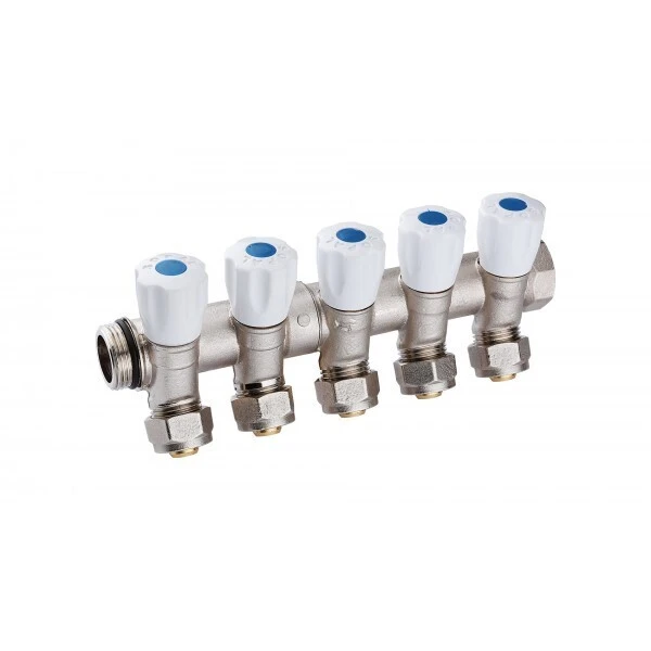 COLLECTEUR INCLINÉ 5  VOIES  20/27 E36 PEX16 BLEU SOPAL