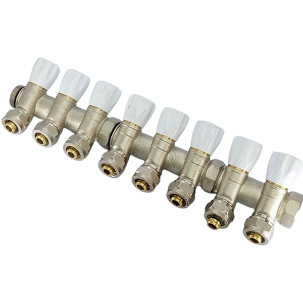 COLLECTEUR INCLINÉ 8 VOIES  20/27 E36 PEX16 BLEU SOPAL