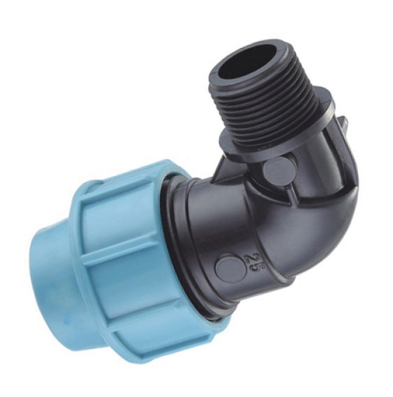 COUDE BARGATAIRE  PP 32  1" MÂLE PLASTIQUE