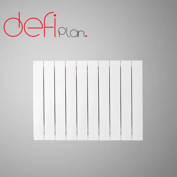 ÉLÉMENT RADIATEUR EN ALUMINIUM 600/100 BLANC PLAN – DEFI