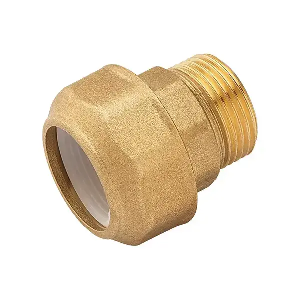 RACCORD DROIT  BARGATAIRE LAITON  Ø25X 3/4"MÂLE SOPAL