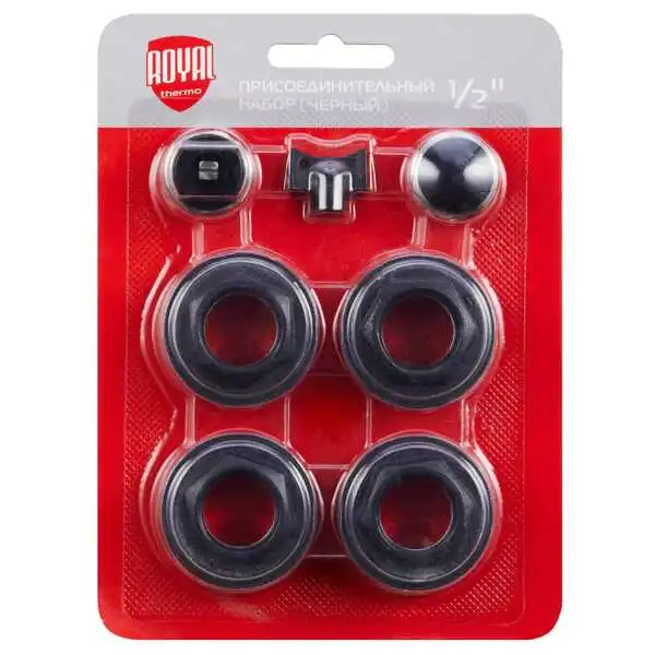 KIT DE MONTAGE POUR RADIATEUR EN ALUMINIUM NOIR